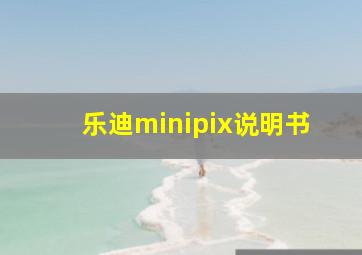 乐迪minipix说明书