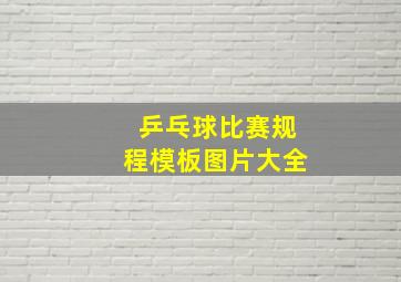 乒乓球比赛规程模板图片大全