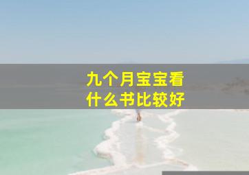 九个月宝宝看什么书比较好