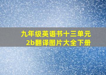 九年级英语书十三单元2b翻译图片大全下册