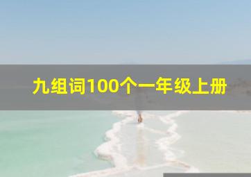 九组词100个一年级上册