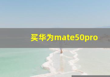 买华为mate50pro