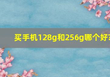 买手机128g和256g哪个好?