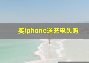 买iphone送充电头吗