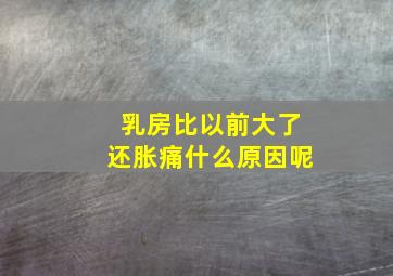 乳房比以前大了还胀痛什么原因呢