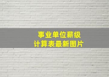 事业单位薪级计算表最新图片