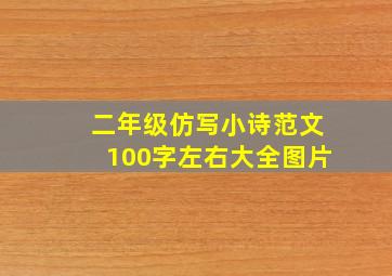 二年级仿写小诗范文100字左右大全图片