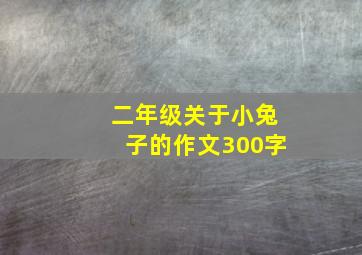 二年级关于小兔子的作文300字