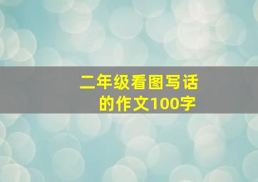 二年级看图写话的作文100字