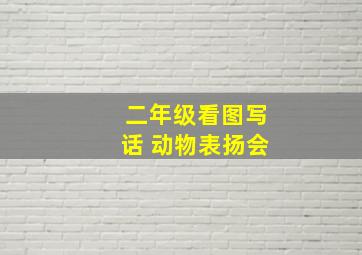 二年级看图写话 动物表扬会