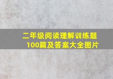 二年级阅读理解训练题100篇及答案大全图片