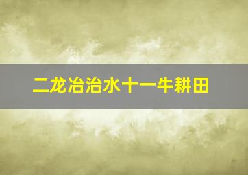 二龙冶治水十一牛耕田