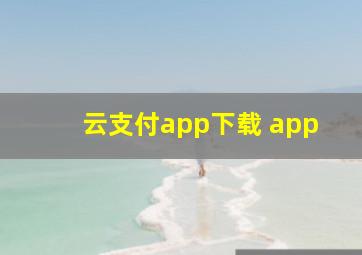 云支付app下载 app