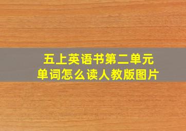 五上英语书第二单元单词怎么读人教版图片