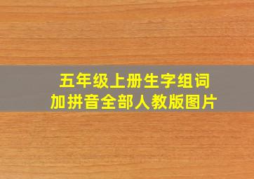 五年级上册生字组词加拼音全部人教版图片