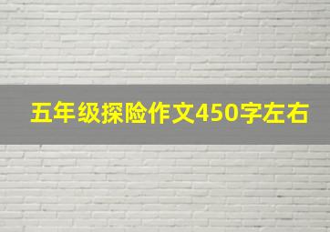 五年级探险作文450字左右