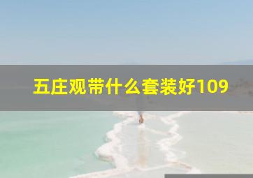 五庄观带什么套装好109