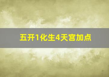 五开1化生4天宫加点