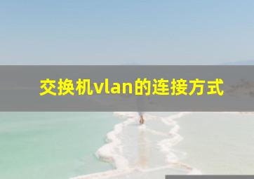 交换机vlan的连接方式