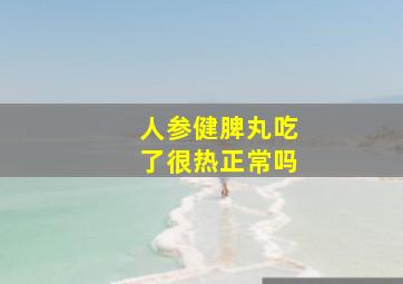 人参健脾丸吃了很热正常吗