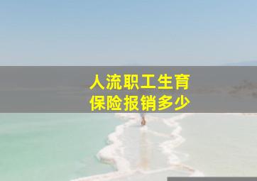 人流职工生育保险报销多少