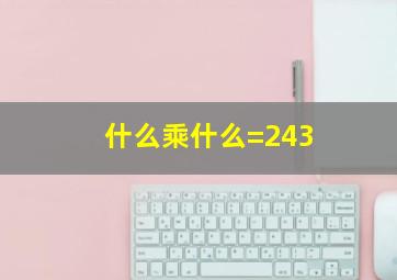 什么乘什么=243