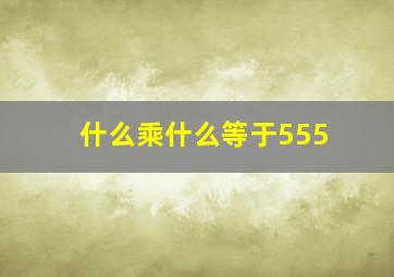 什么乘什么等于555