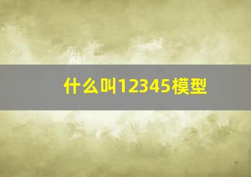 什么叫12345模型