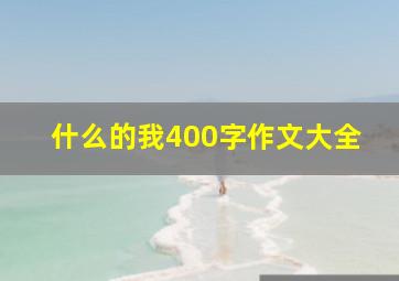 什么的我400字作文大全