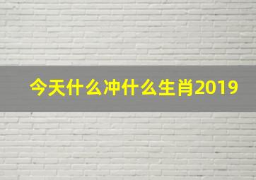 今天什么冲什么生肖2019