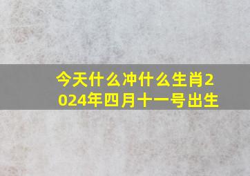 今天什么冲什么生肖2024年四月十一号出生