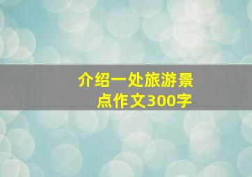 介绍一处旅游景点作文300字