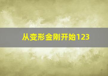 从变形金刚开始123