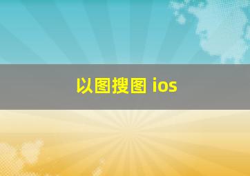 以图搜图 ios