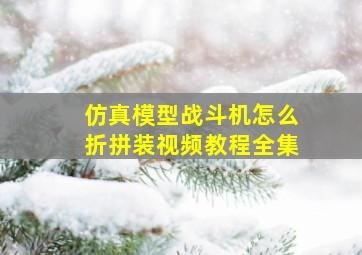 仿真模型战斗机怎么折拼装视频教程全集