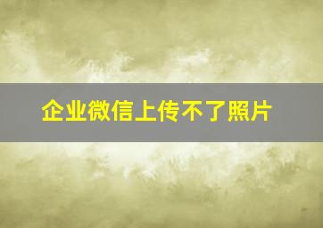 企业微信上传不了照片