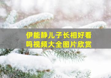 伊能静儿子长相好看吗视频大全图片欣赏