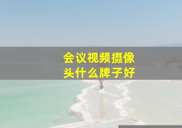 会议视频摄像头什么牌子好