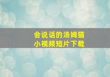 会说话的汤姆猫小视频短片下载