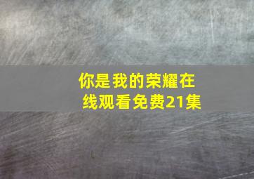 你是我的荣耀在线观看免费21集