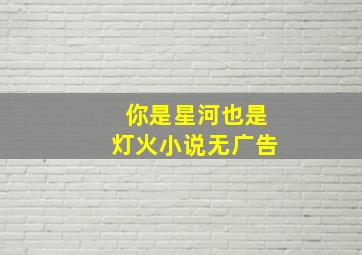 你是星河也是灯火小说无广告