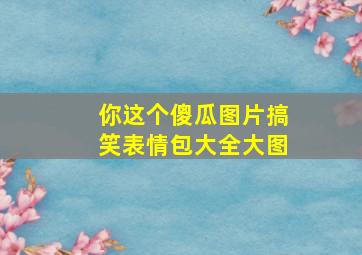 你这个傻瓜图片搞笑表情包大全大图