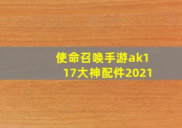 使命召唤手游ak117大神配件2021