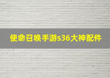 使命召唤手游s36大神配件