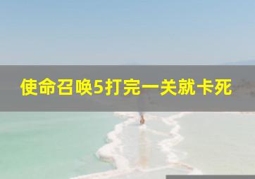 使命召唤5打完一关就卡死