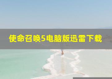 使命召唤5电脑版迅雷下载