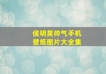 侯明昊帅气手机壁纸图片大全集