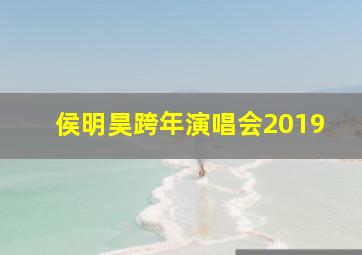 侯明昊跨年演唱会2019