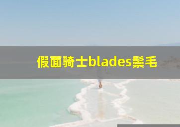 假面骑士blades鬃毛