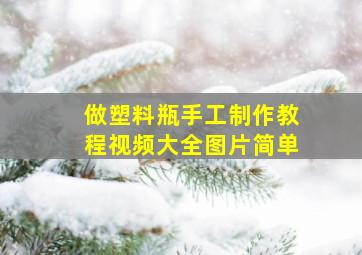 做塑料瓶手工制作教程视频大全图片简单